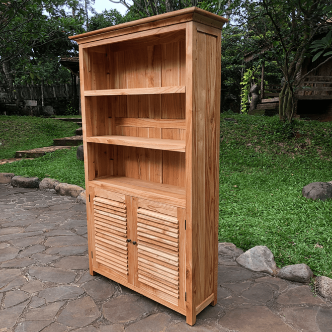 Bookcase 2 Doors Slat